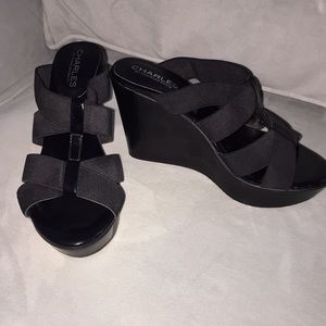 Charles by Charles David wedge sandals size 7